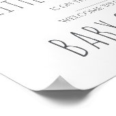 Little Peanut Baby shower Sign – Meisje Poster (Hoek)