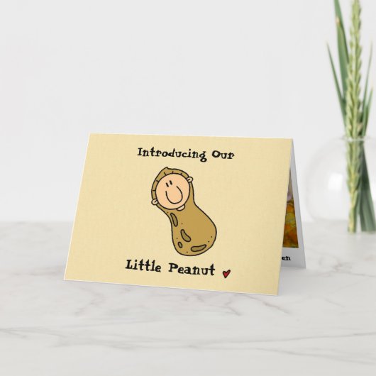 Little Peanut Birth Aankondiging (Voorkant)