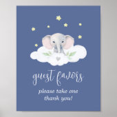 Little Peanut Blue Baby shower Favorieten Sign Dec Poster (Voorkant)
