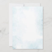 Little Peanut Blue Elephant Baby Shower Kaart (Achterkant)