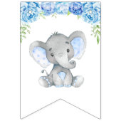 Little Peanut Boy Blue Olifant Douche Sprinkle Vlaggetjes (Eerste vlag)