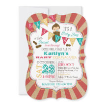 Little Peanut Carnival Baby shower Invitation