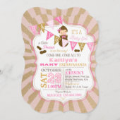 Little Peanut Carnival Baby shower Invitation Kaart (Voorkant / Achterkant)