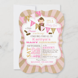 Little Peanut Carnival Baby shower Invitation Kaart