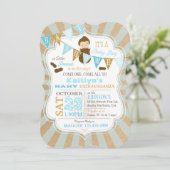 Little Peanut Carnival Baby shower Uitnodiging (Staand voorkant)