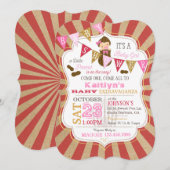 Little Peanut Carnival Baby shower Uitnodiging (Voorkant / Achterkant)