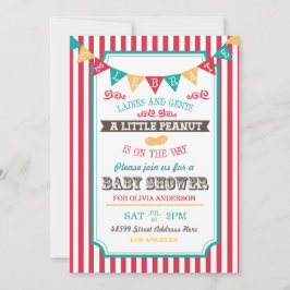Little Peanut Circus Baby shower Invite Kaart
