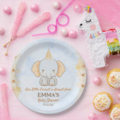 Little Peanut Dreams - Elephant Baby shower Papieren Bordje (Feest)