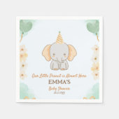 Little Peanut Dreams - Elephant Baby shower Servet (Voorkant)