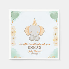 Little Peanut Dreams - Elephant Baby shower Servet