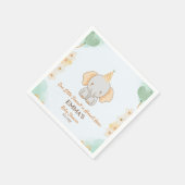 Little Peanut Dreams - Elephant Baby shower Servet (Hoek)