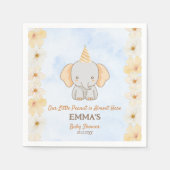 Little Peanut Dreams - Elephant Baby shower Servet (Voorkant)