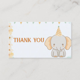 Little Peanut Dreams Elephant Thank You Card Informatiekaartje