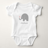 Little Peanut Elephant Baby Bodysuit, Roze hart Romper (Voorkant)