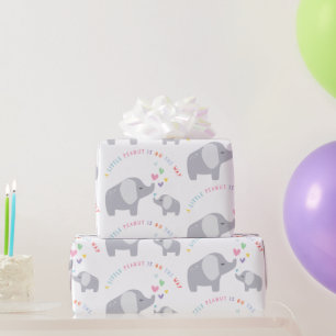 Little Peanut Elephant   BABY SHOWER   Regenboog Cadeaupapier