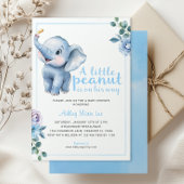 Little Peanut Elephant Baby shower Uitnodiging – C