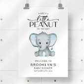 Little Peanut Elephant Baby shower Welkomstbord Poster