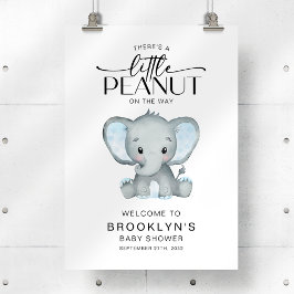 Little Peanut Elephant Baby shower Welkomstbord Poster