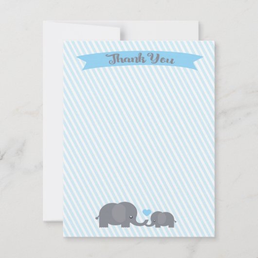 Little Peanut Elephant Bedankkaart (Voorkant)