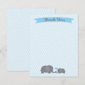 Little Peanut Elephant Bedankkaart (Voorkant / Achterkant)