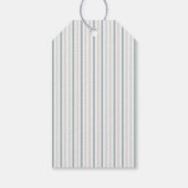Little Peanut Elephant Blue Striped Baby shower Cadeaulabel (Achterkant)