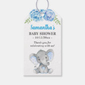 Little Peanut Elephant Boy Baby shower Gast Favor Cadeaulabel (Voorkant)