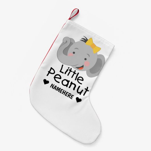 Little Peanut Elephant Kleine Kerstsok (Voorkant (Hangend))