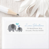 Little Peanut Elephant Mama & Baby Retouradres Etiket (Insitu)