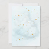 Little Peanut Elephant Waterverf Baby Boy Shower Kaart (Achterkant)