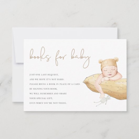 Little Peanut Genderneutrale Boeken voor Baby Bedankkaart (Voorkant)