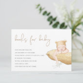 Little Peanut Genderneutrale Boeken voor Baby Bedankkaart (Staand voorkant)