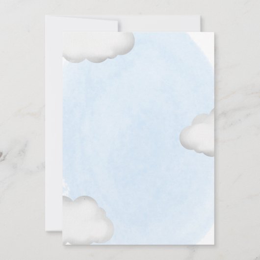 Little Peanut Green Elephant Baby shower by Mail Kaart (Achterkant)