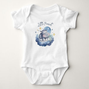 Little Peanut Hippo Baby shower Romper