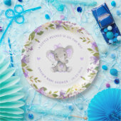 Little Peanut Meisje Lavendel Baby shower Sprinkle Papieren Bordje (Feest)