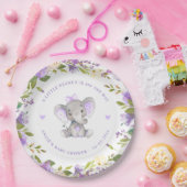 Little Peanut Meisje Lavendel Baby shower Sprinkle Papieren Bordje (Feest)