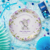 Little Peanut Meisje Lavendel Baby shower Sprinkle Papieren Bordje (Feest)
