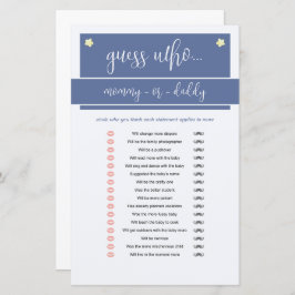 Little Peanut Olifant Boy Baby shower Game Blauw