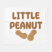 Little Peanut Pasgeboren & baby geschenken Fleece Deken (Voorkant (Horizontaal))