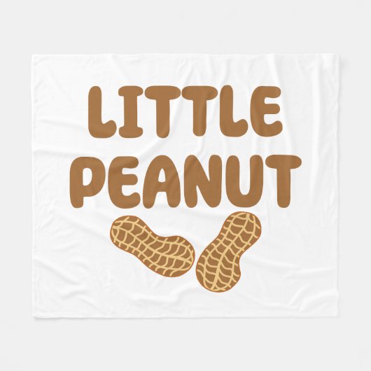 Little Peanut Pasgeboren & baby geschenken Fleece Deken (Voorkant (Horizontaal))