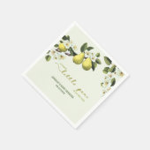 Little Pear Gender Neutral Fruit thema baby shower Servet (Hoek)