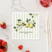 Little Pear Gender Neutral Fruit thema baby shower Servet (Insitu)