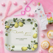 Little Pear is op weg naar fruit thema baby shower Papieren Bordje (Feest)