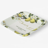 Little Pear is op weg naar fruit thema baby shower Papieren Bordje (Gebogen)