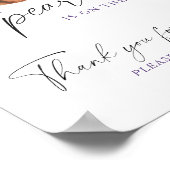 Little Pearl Baby shower - Bedankt voor je komst Poster (Hoek)