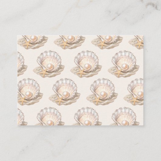 Little Pearl Baby shower Book Request Enclosure Informatiekaartje (Achterkant)