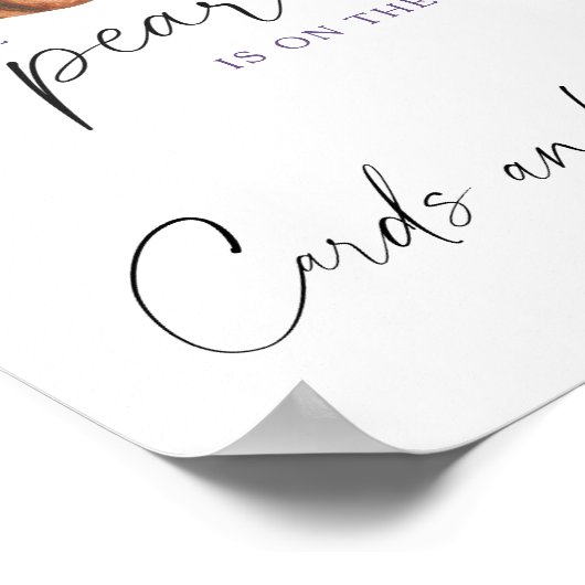 Little Pearl baby shower Cards and gifts Poster (Hoek)