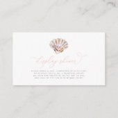 Little Pearl Baby shower Display Shower Informatiekaartje (Voorkant)