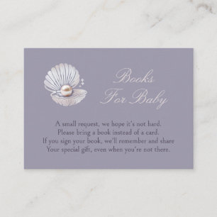 Little Pearl Baby shower Informatiekaartje