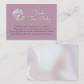 Little Pearl Baby shower Informatiekaartje (Voorkant / Achterkant)