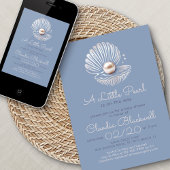 Little Pearl Baby shower Invitation Kaart